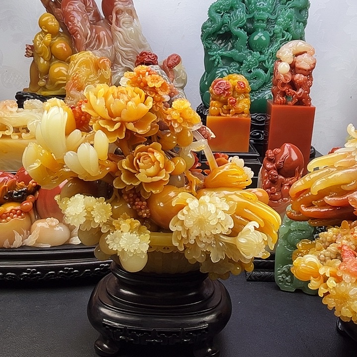 用***1寿山石一揽富贵寿山石