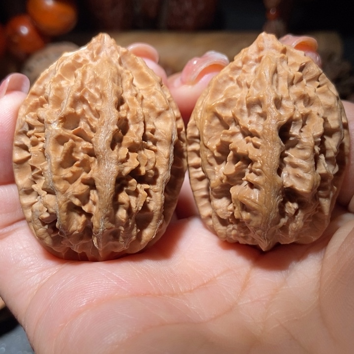 把件文玩核桃东北楸子小雪47