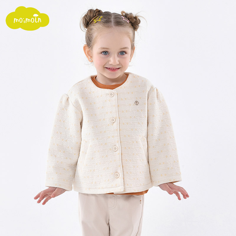 小云朵童装2025年春季新款休闲上衣女童洋气夹克儿童外套