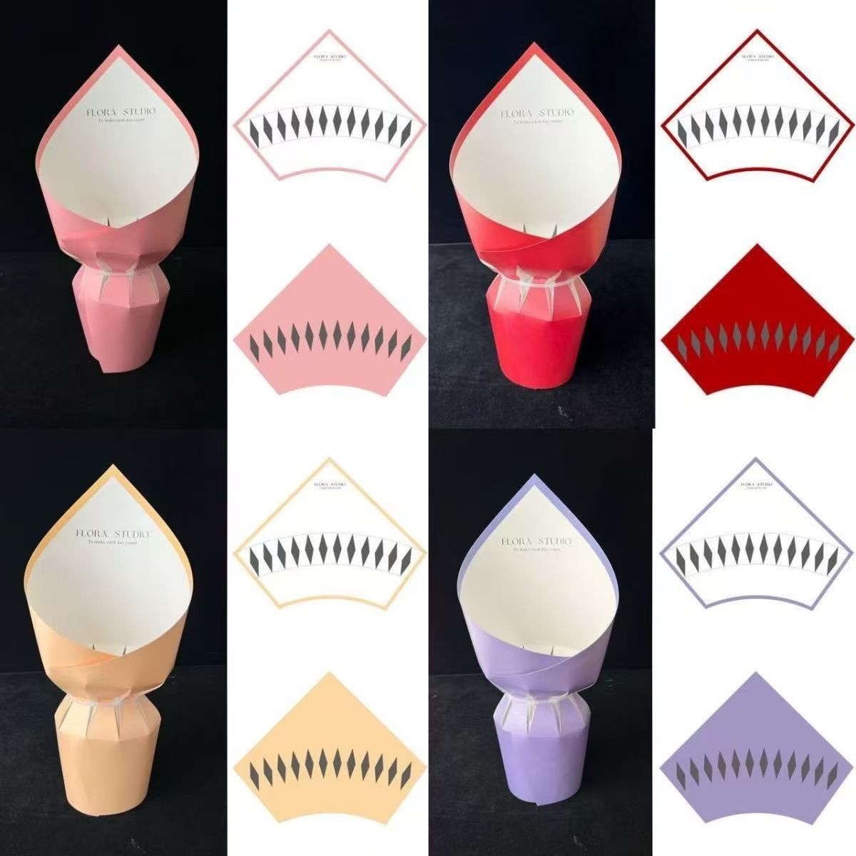 情人节美伢一体成型定型片尖尖角双面防水出单神器袋子