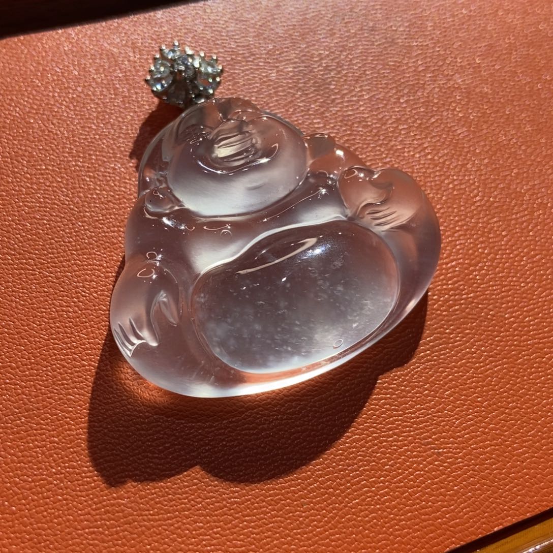 虹***^石英质玉银S925镶嵌颈饰
