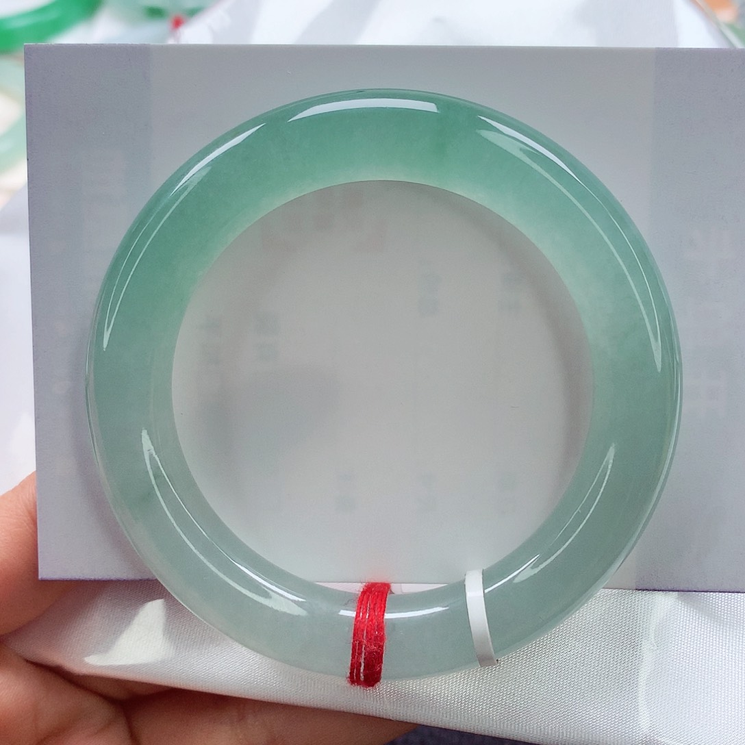 翡翠手镯未镶嵌53 双十一 胖圆