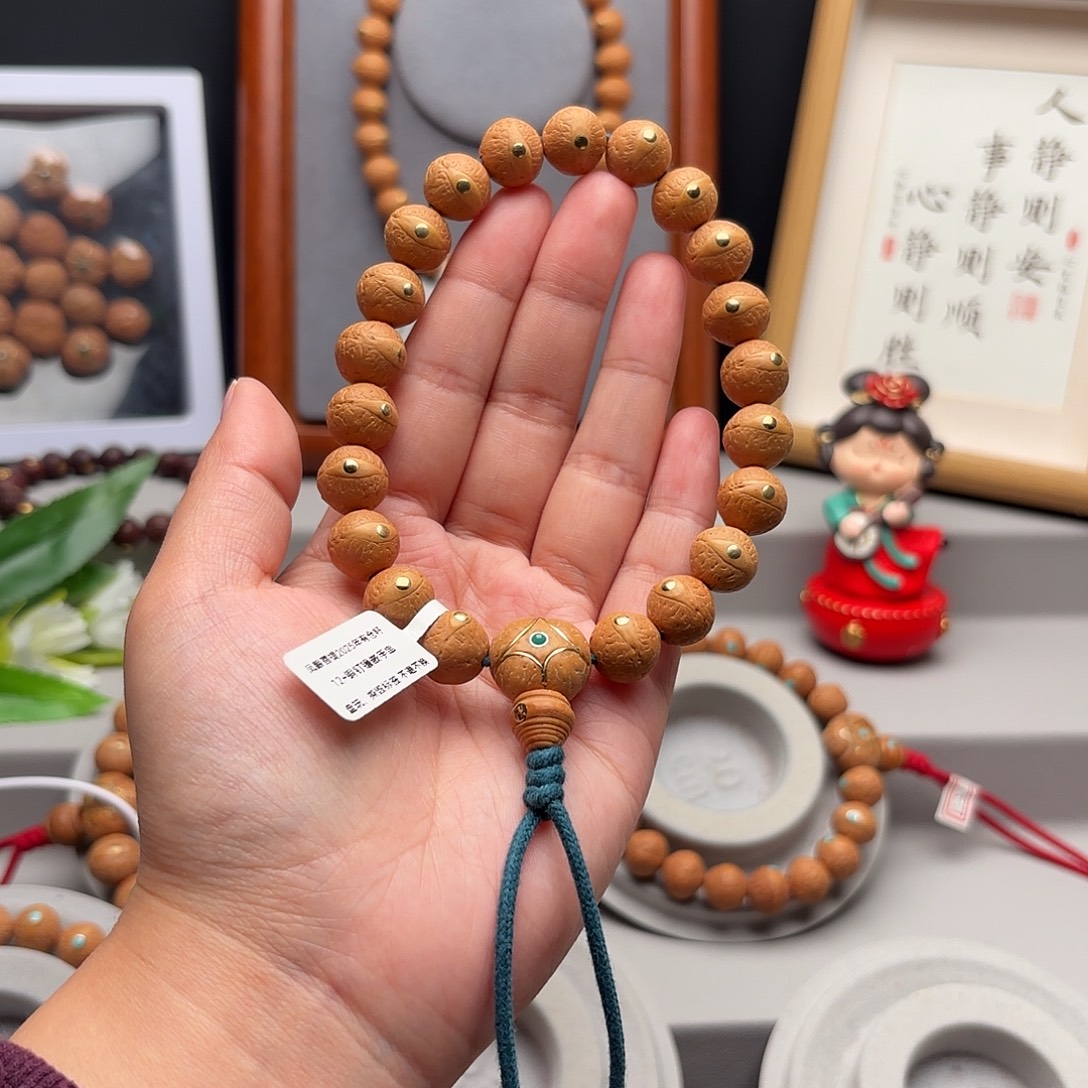 O***¨手串凤眼菩提12+镶嵌手串