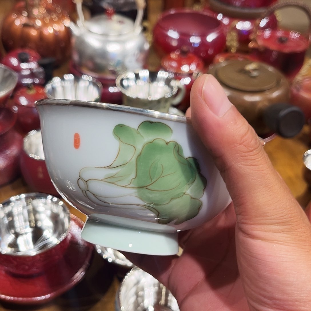 白菜大碗包银手工锻打工艺