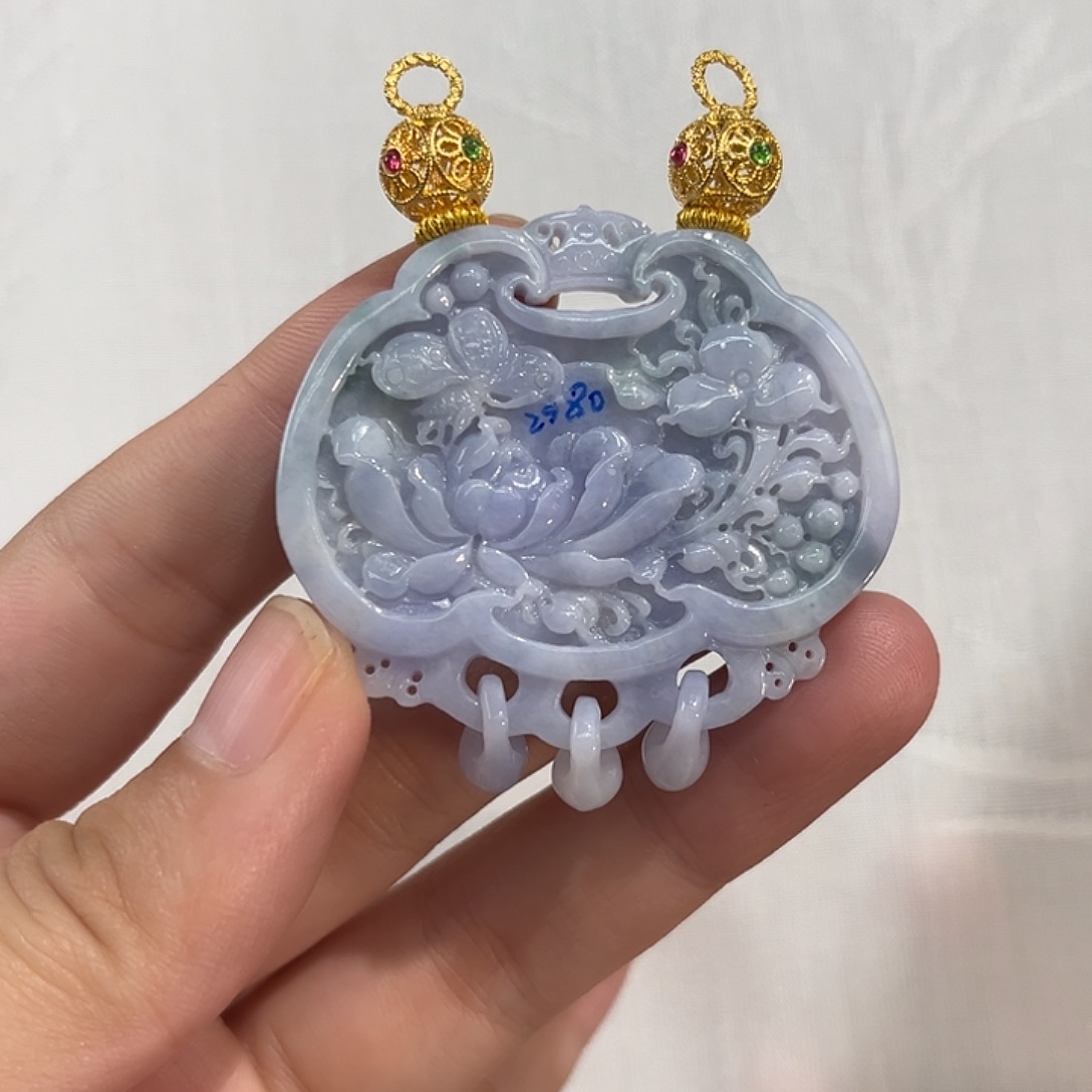 翡翠合金吊坠(赠链)