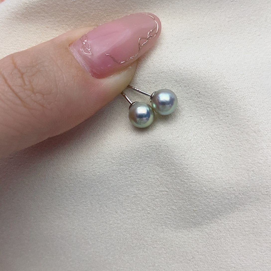 【闪购商品】海水珍珠耳饰银S925镶嵌11