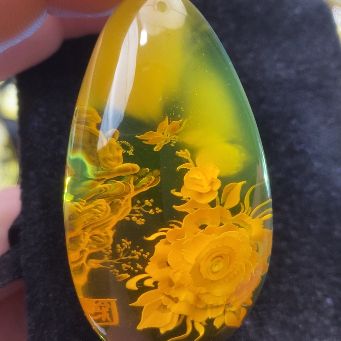 金珀未镶嵌吊坠(不含链)