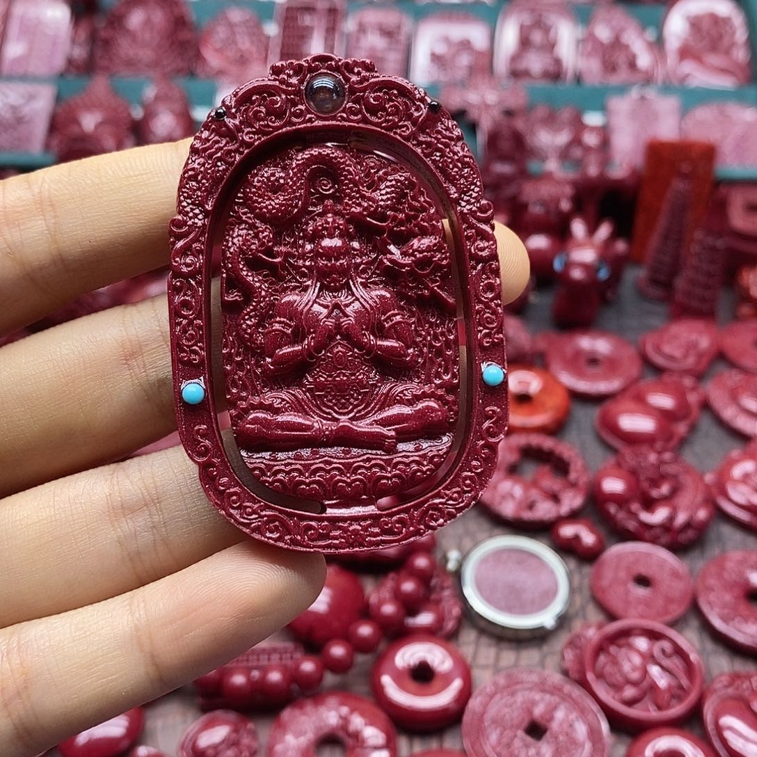 天然辰砂0000朱砂吊坠