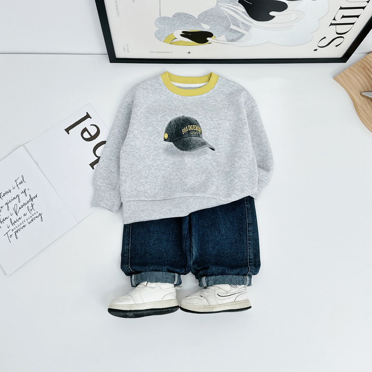 儿童卫衣长袖2025新款秋装男童秋季上衣宝宝 DMC8009悠悠童话童装