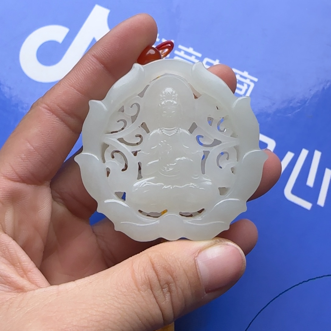 和田玉把件未镶嵌舒*