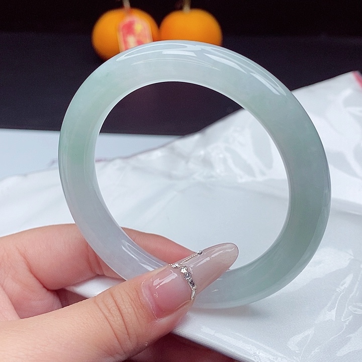 翡翠手镯未镶嵌文*54圈
