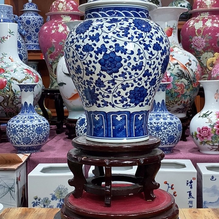 景德镇陶瓷花瓶摆件酱**丁
