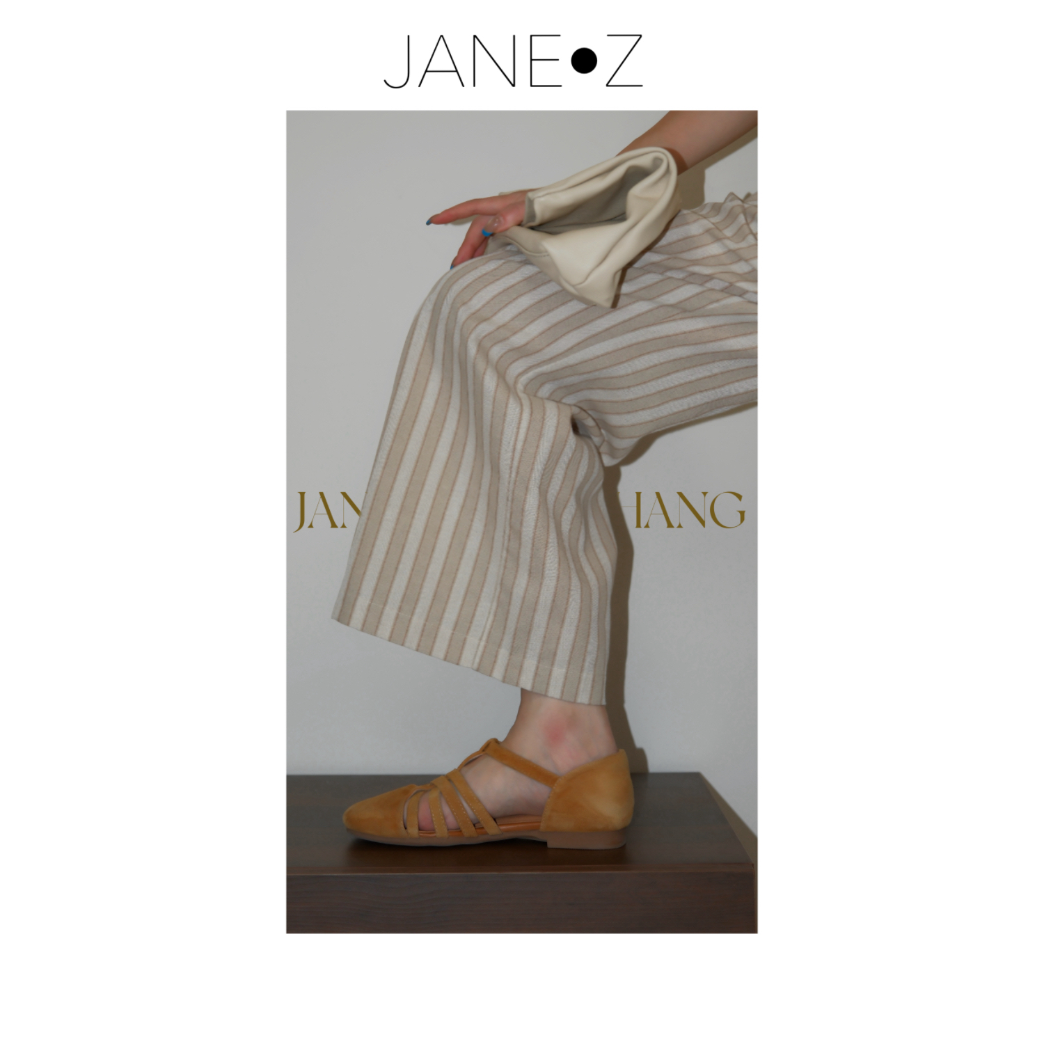 【柠檬汽水】日系复古松弛感慵懒显瘦百搭条纹裤JZYCHC33