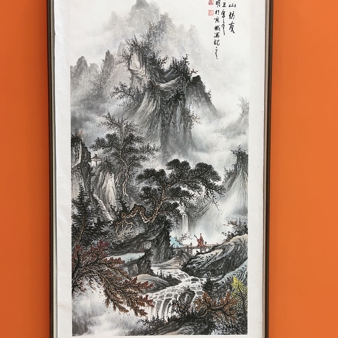 国画朱大明展览原作