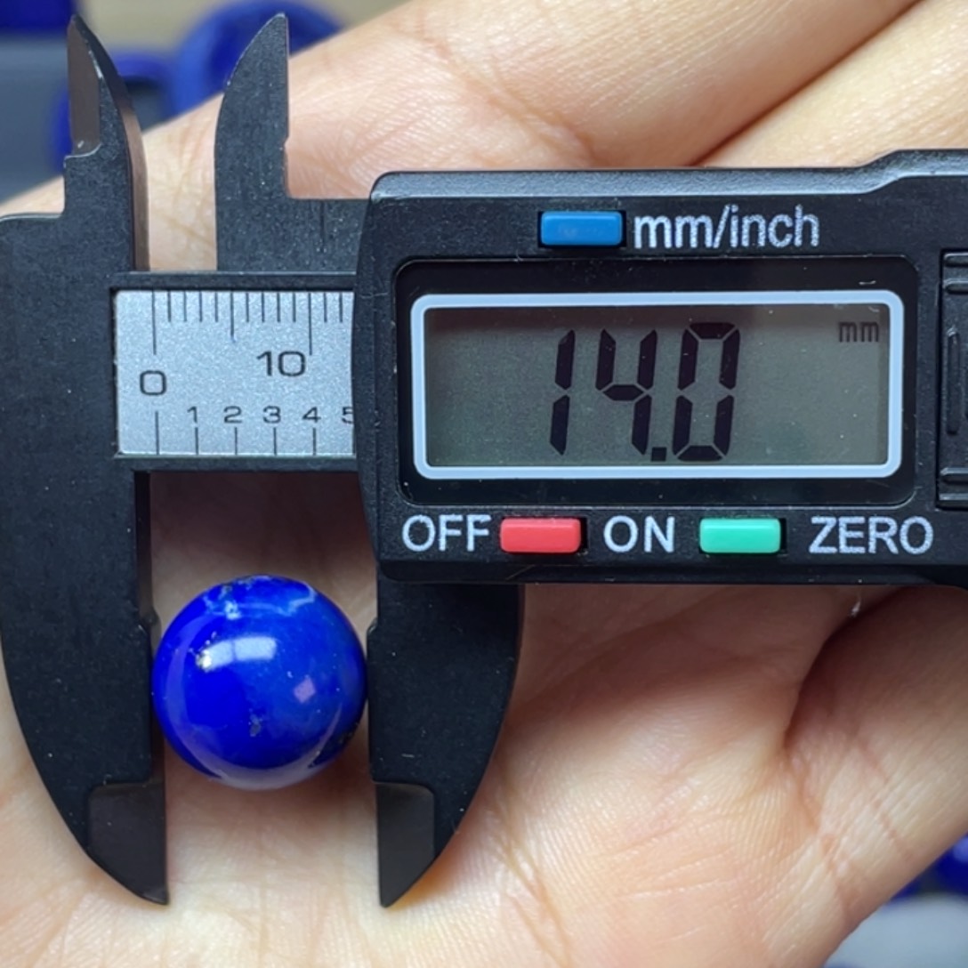 青金石未镶嵌14mm单珠?*子