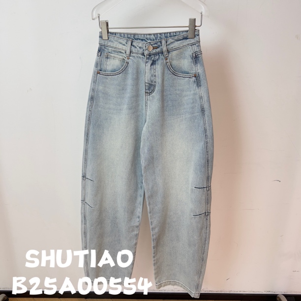 【SHUTIAO】2024秋冬：新款小众设计款牛仔裤B25A00554