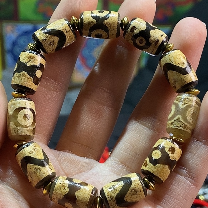 玛瑙/玉髓手串合金192