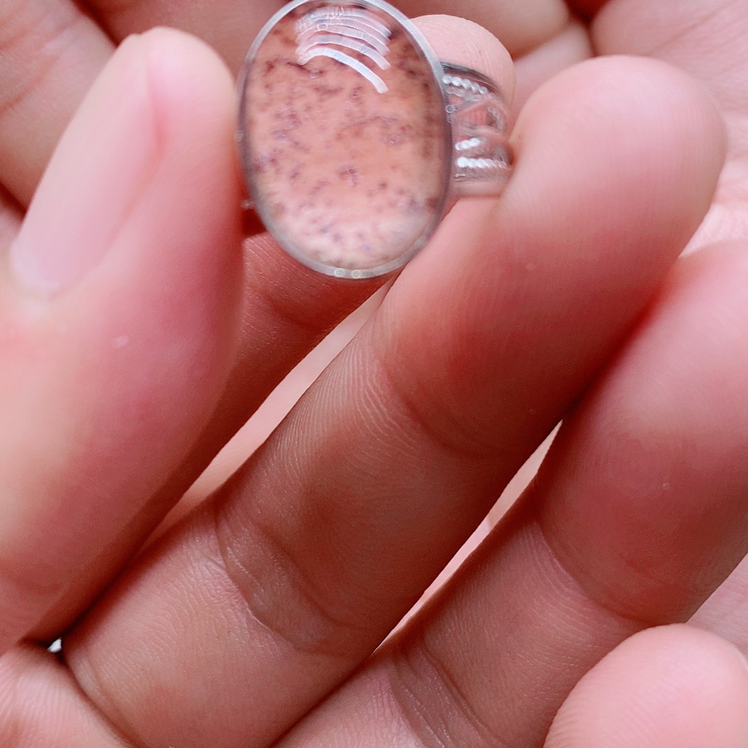 新***水晶戒指银S925镶嵌天然水晶戒指