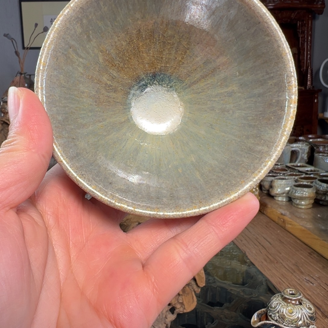 *****杯1152柴烧主人杯自然落灰釉