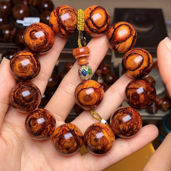 花梨木类手串/手链黄花梨风化料老挝花梨土埋料2.0