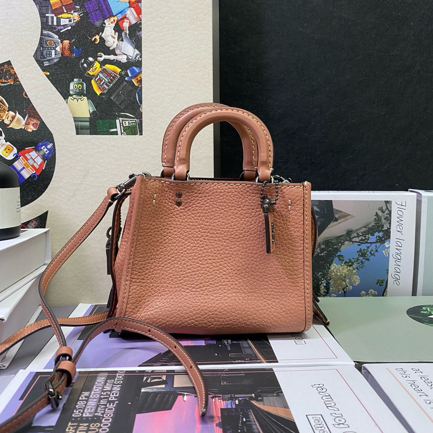 95新 COACH/蔻驰 22645斜挎包 15*14