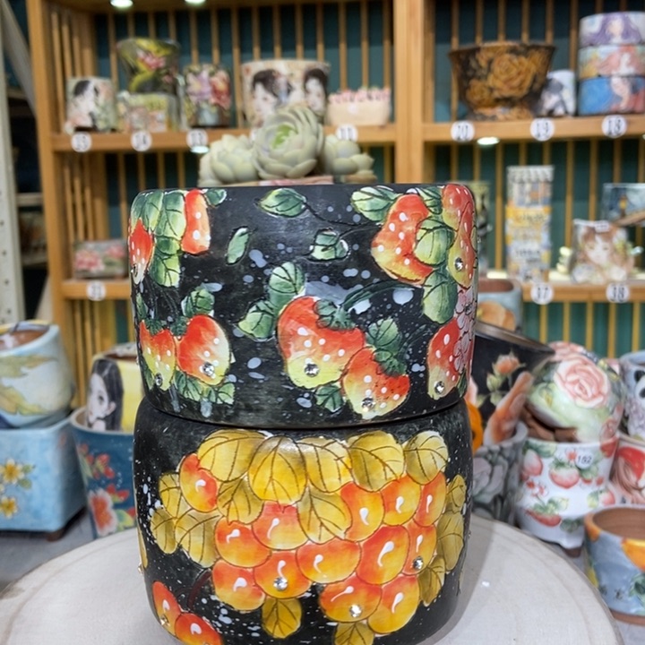 红陶景德镇艺术手绘作品
