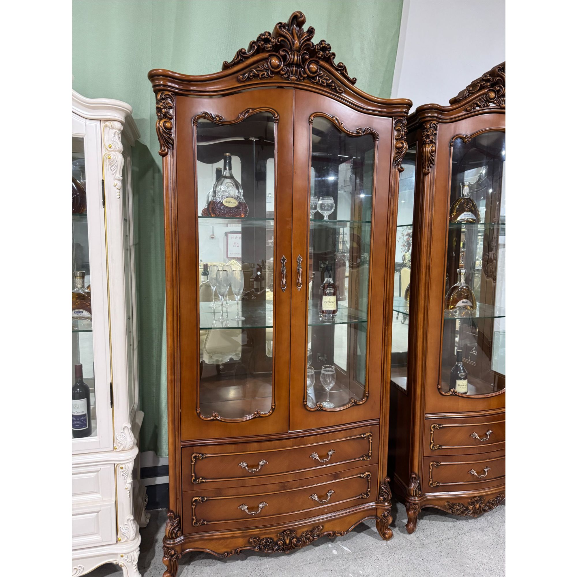 酒柜美式乡村其它客厅餐厅储藏展示柜两门酒柜105*43*226