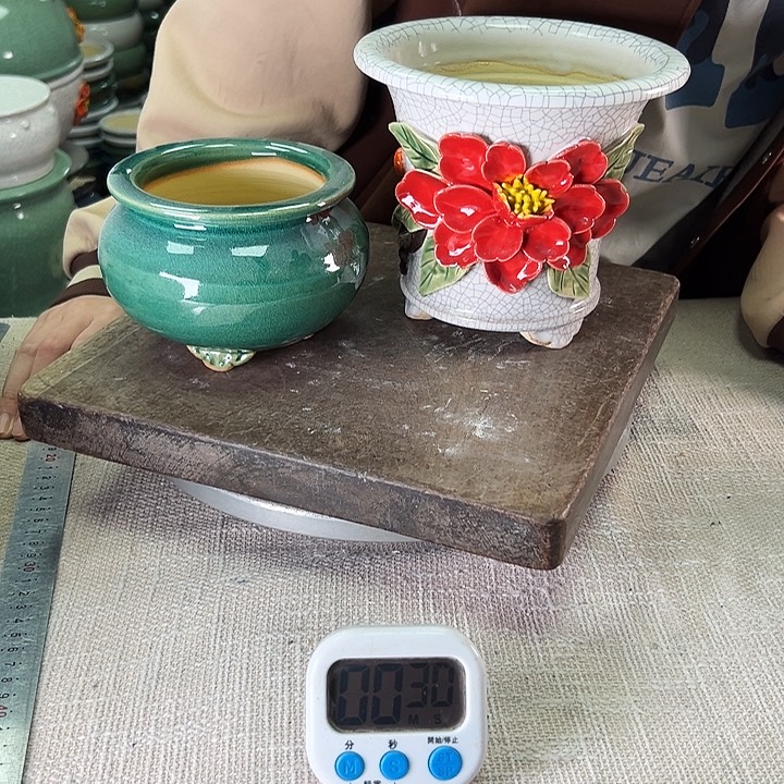 泳坤堂石湾花盆陶瓷