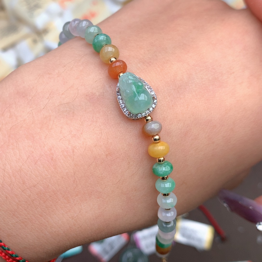 【闪购商品】翡翠手链银S925镶嵌一