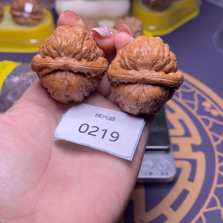 文玩核桃把件画*猪蛤蟆41，0219