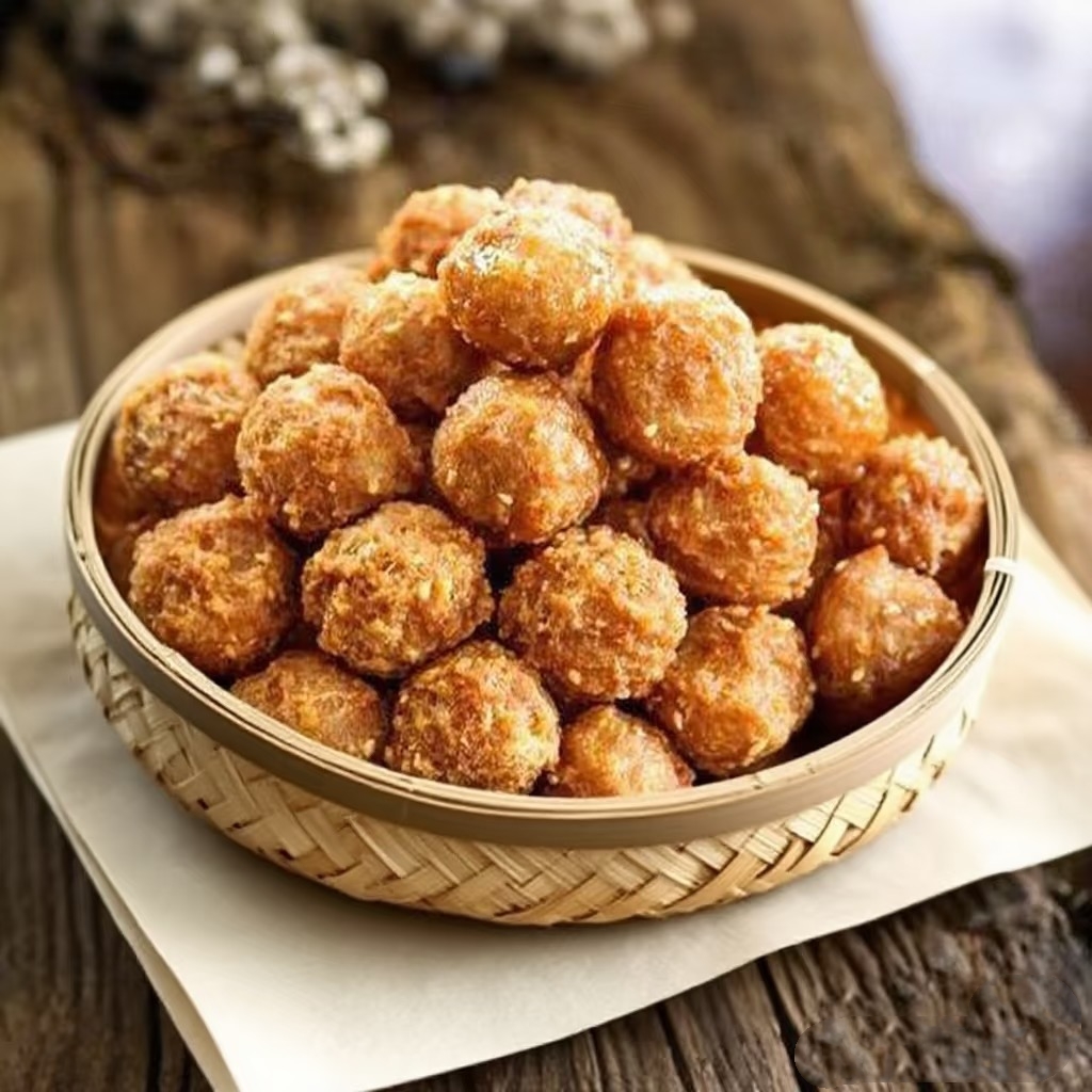 {做汤必备}炸猪肉丸子做汤做菜神器鲜肉制作肥瘦相间好吃停不下来