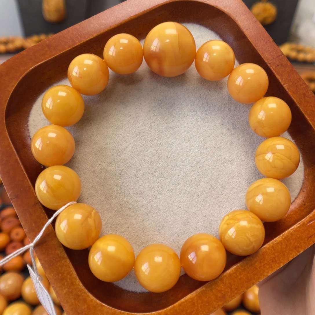 蜜蜡未镶嵌手链蜜蜡