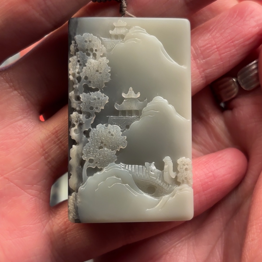 和田玉颈饰未镶嵌用****7