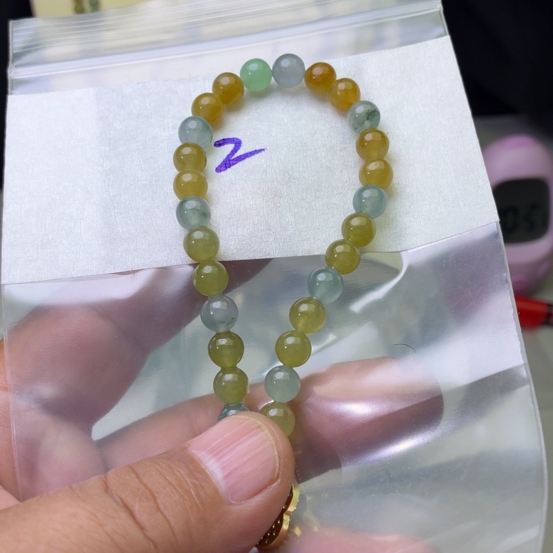 定制翡翠未镶嵌翡翠珠链