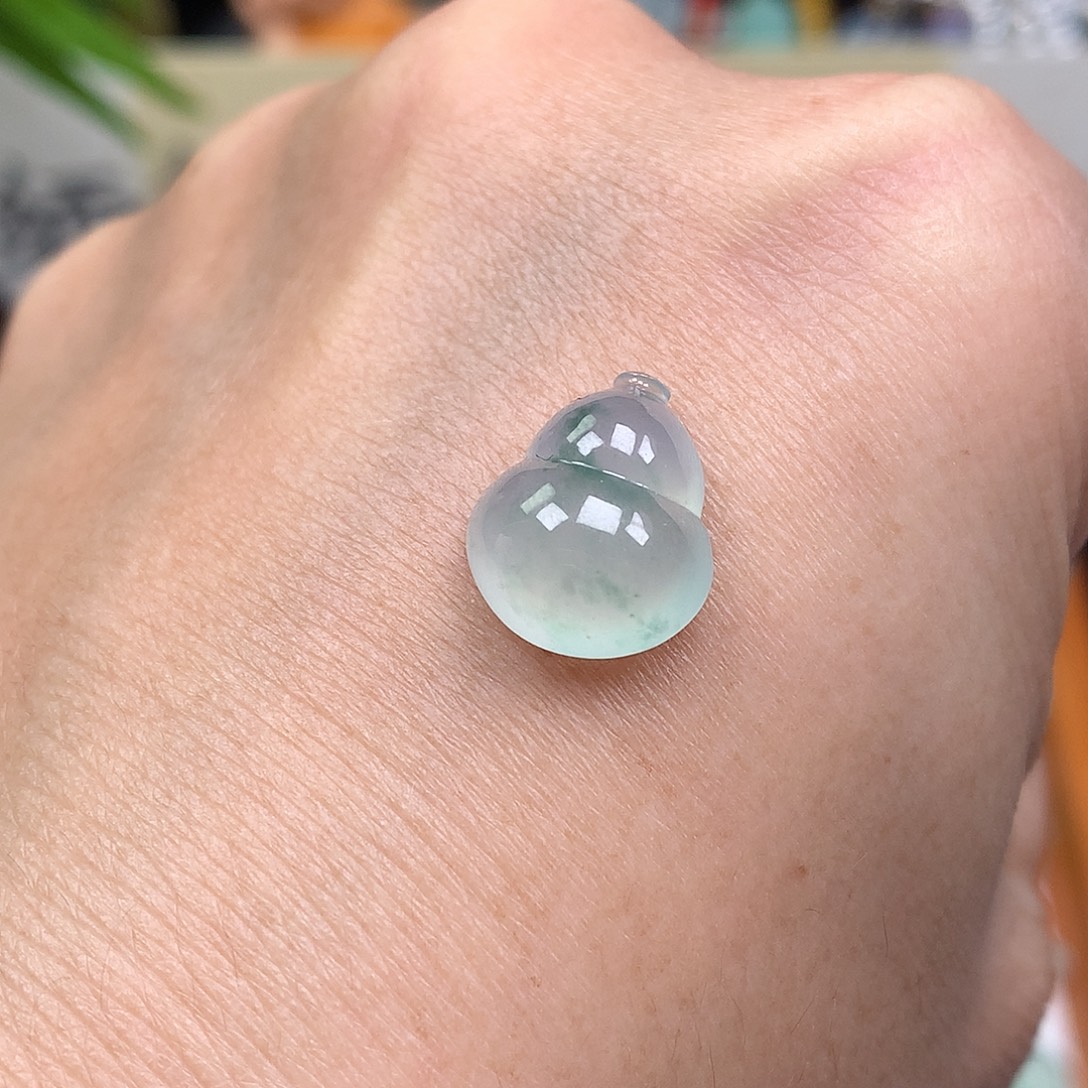 翡翠散珠缅甸天然A货翡翠冰种葫芦