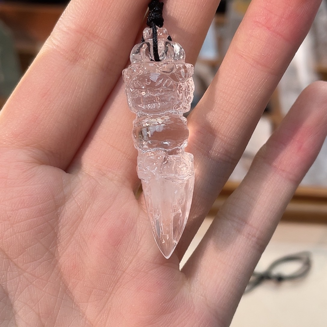 手串未镶嵌水晶白水晶金刚杵bs415 106号