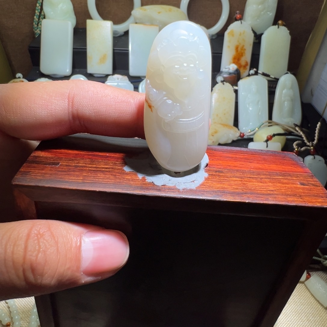 和田玉吊坠(不含链)未镶嵌