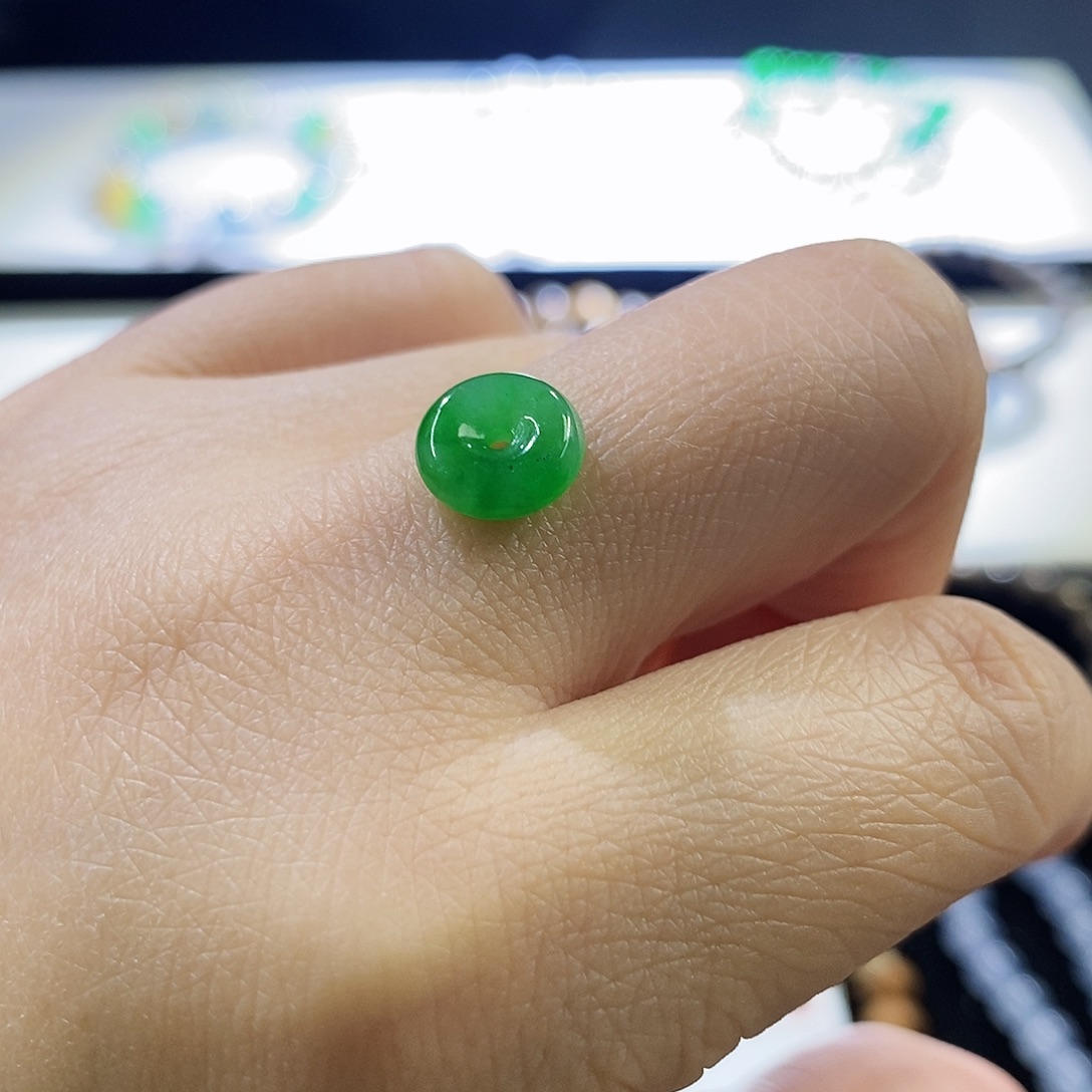 翡翠未镶嵌挂件平安扣