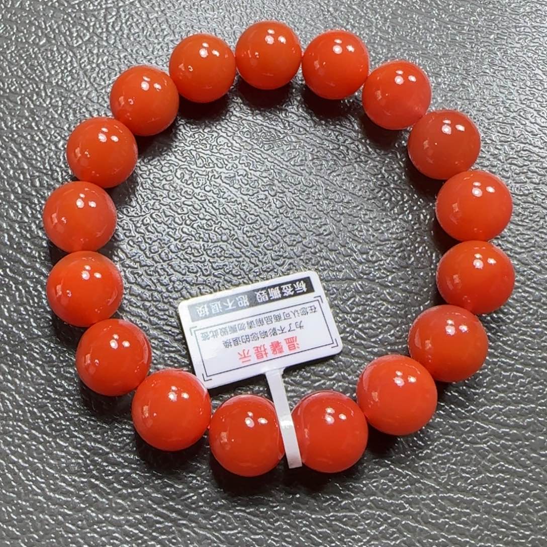 南红玛瑙手串未镶嵌
