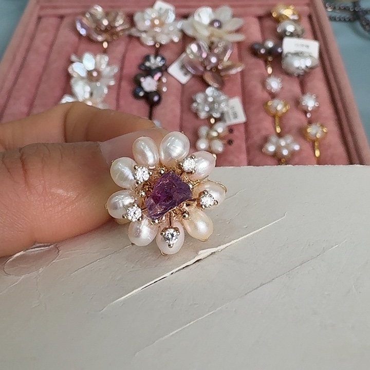 6***m未镶嵌戒指淡水珍珠