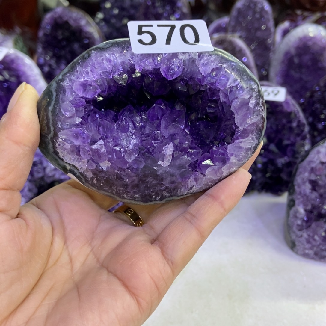 哎***0银S925镶嵌紫晶大型摆件（非配饰）