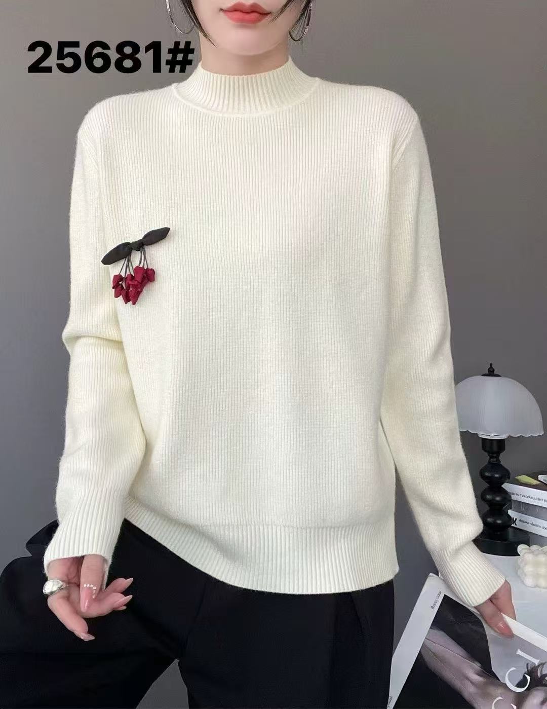 【自由秀】中领针织毛衣25681