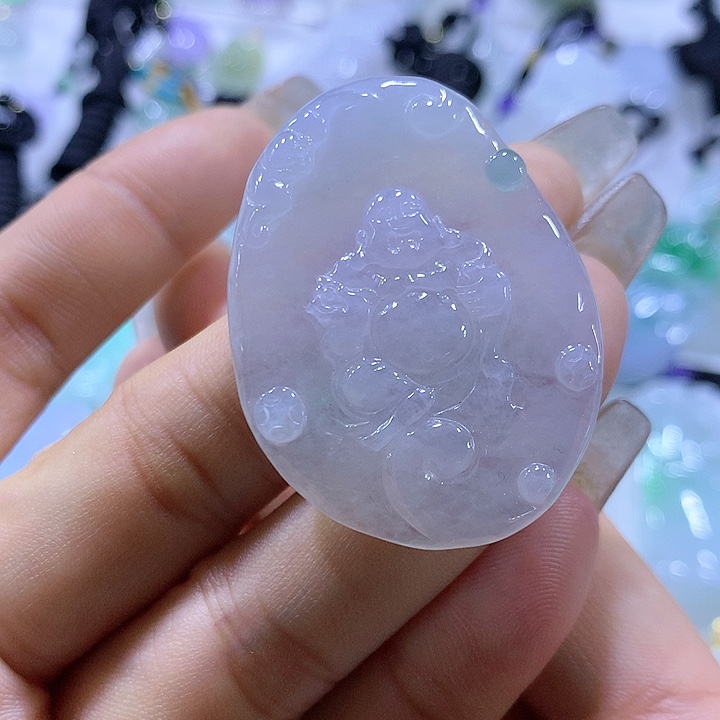 翡翠颈饰未镶嵌天然翡翠A货吊坠