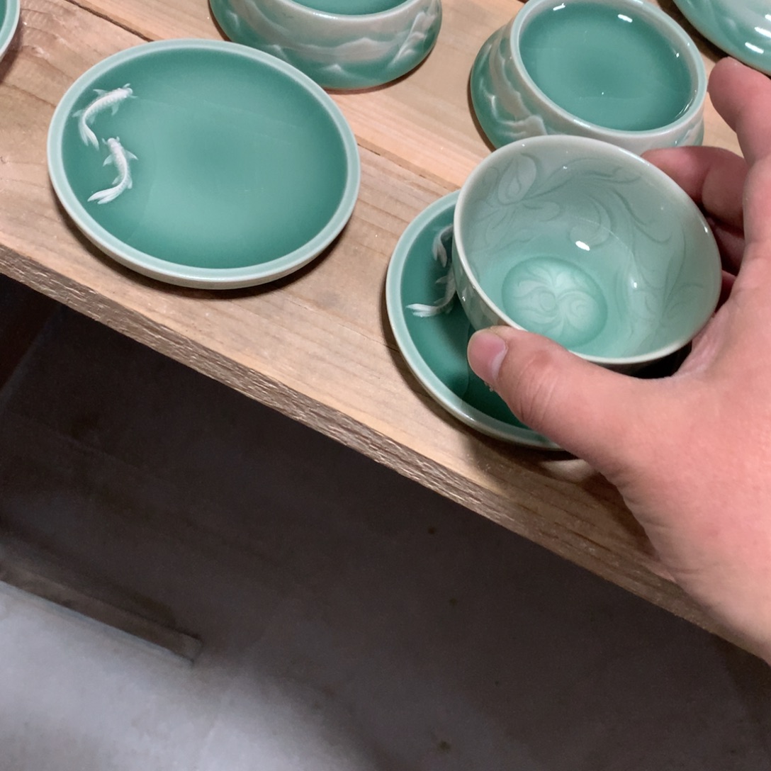 *****龙泉青瓷茶具一套