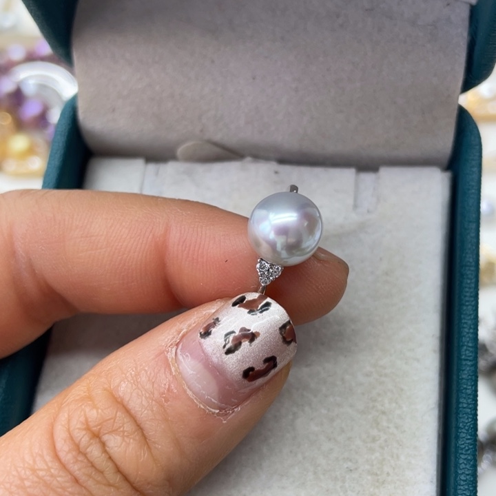 海水珍珠戒指银S925镶嵌