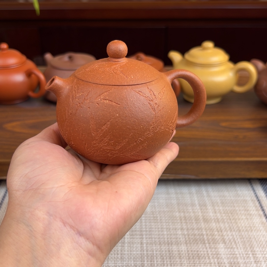 紫砂茶壶黄降坡西施全手200cc