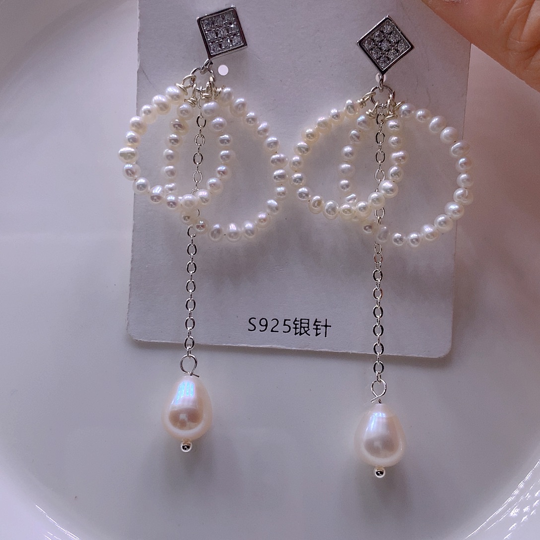 未镶嵌淡水珍珠耳饰