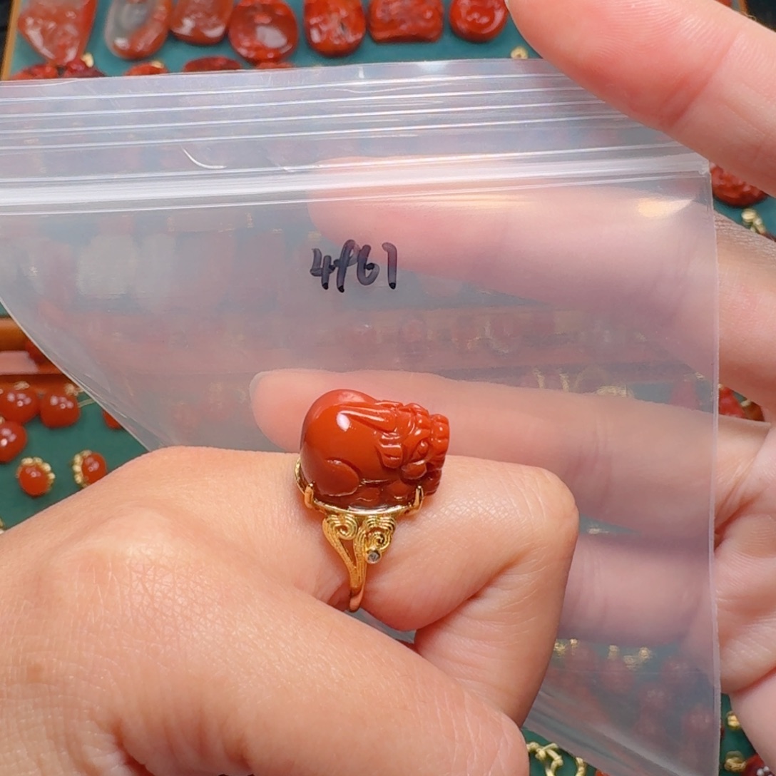 南红玛瑙南红银S925镶嵌