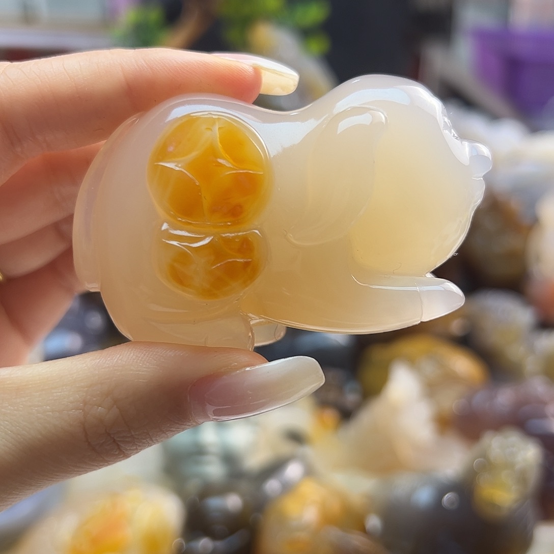 玛瑙/玉髓未镶嵌吊坠(不含链)