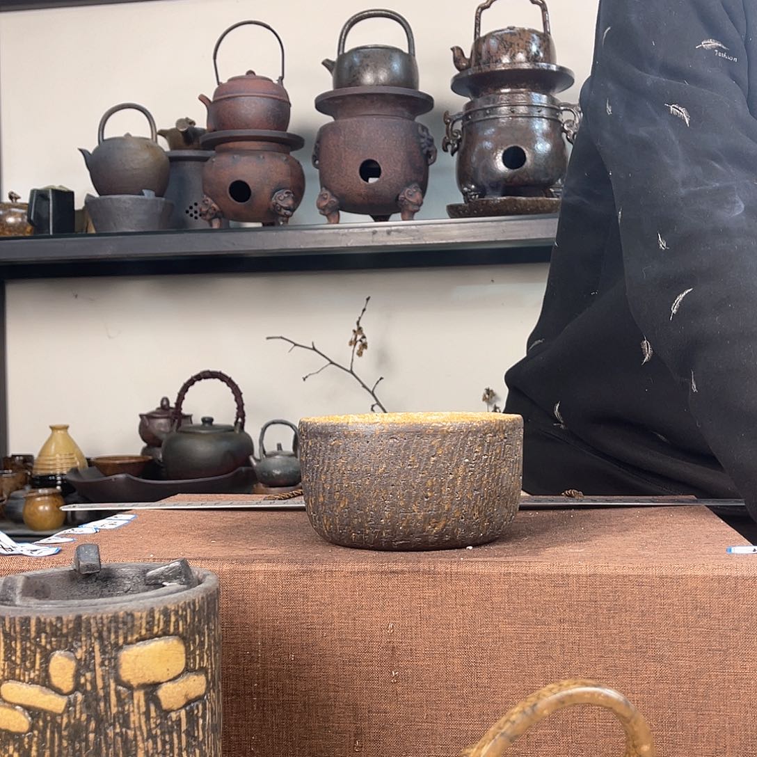 紫泥茶壶紫砂粗陶茶器